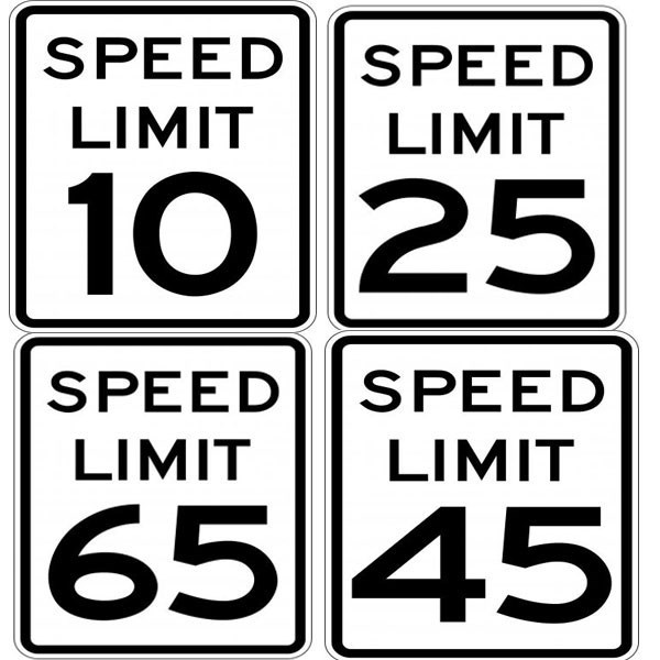 Speed Limit 40 kmh - Wall Sign